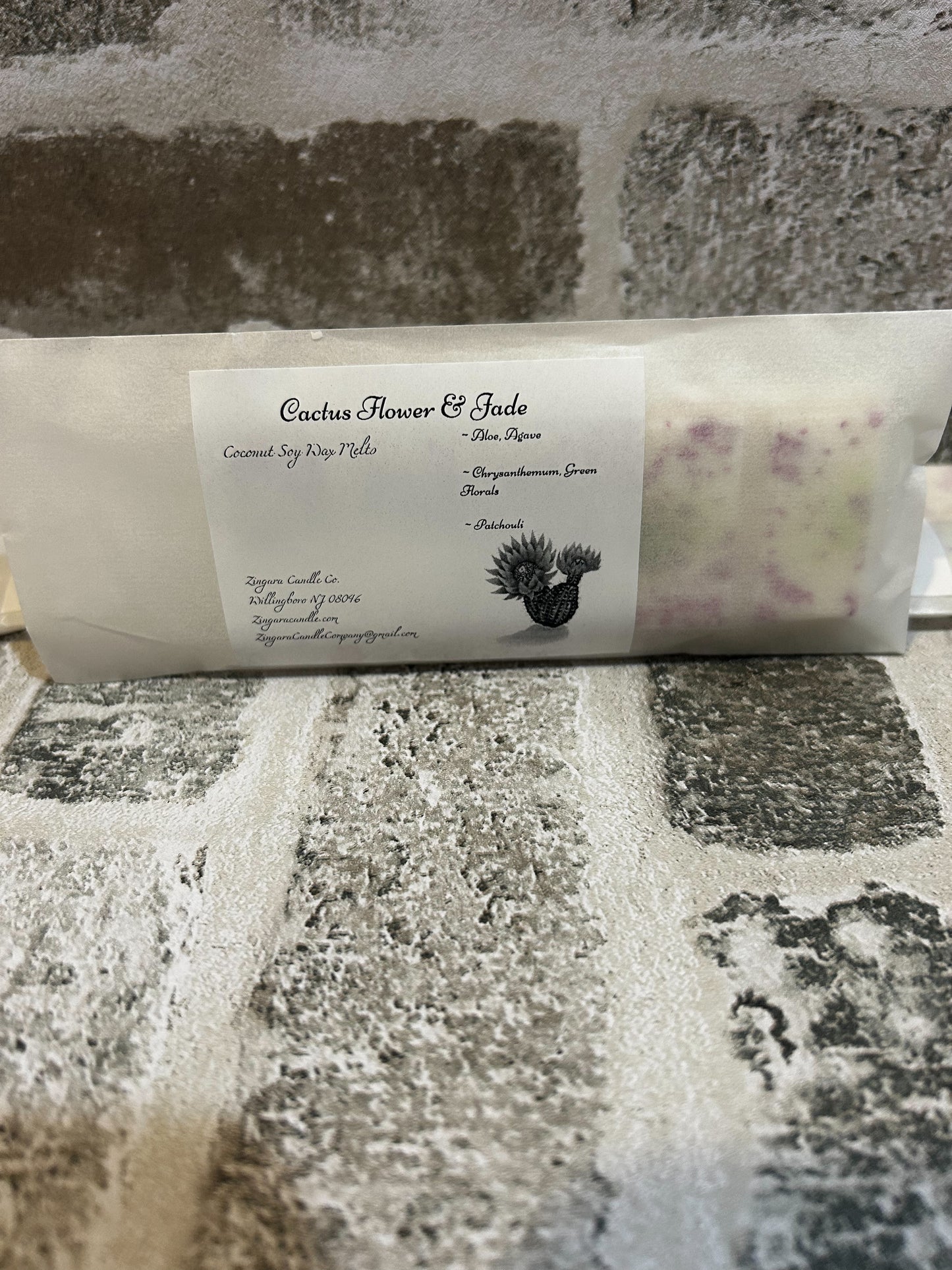 2.5 Cactus Flower and Jade Wax Snap Bar