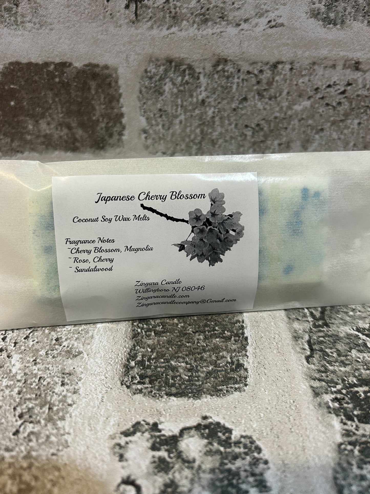 2.5oz Japanese Cherry Blossom Wax Snap Bars