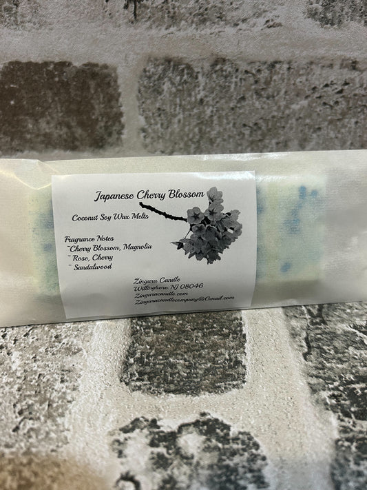 2.5oz Japanese Cherry Blossom Wax Snap Bars
