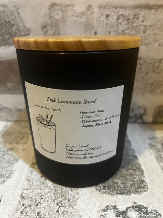 Pink Lemonade Swirl Candle